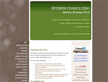 Tablet Screenshot of intesysconsulting.com